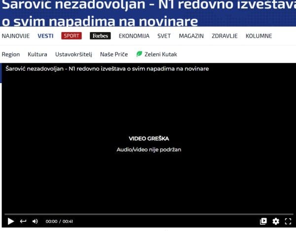 N1 tv: rešetke na slobodnim medijima - ali iznutra