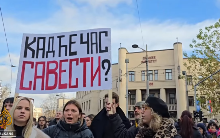 Studenti u protestu, Beograd