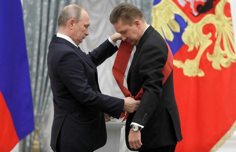 Putin i prvi čovek Gazproma, Aleksej Miler