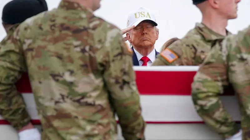 Tramp na dočeku vojnika poginulih u raketnom napadu Irana na američke baze u Zalivu