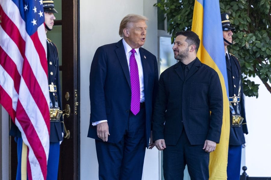 Tramp i Zelenski ispred Bele kuće