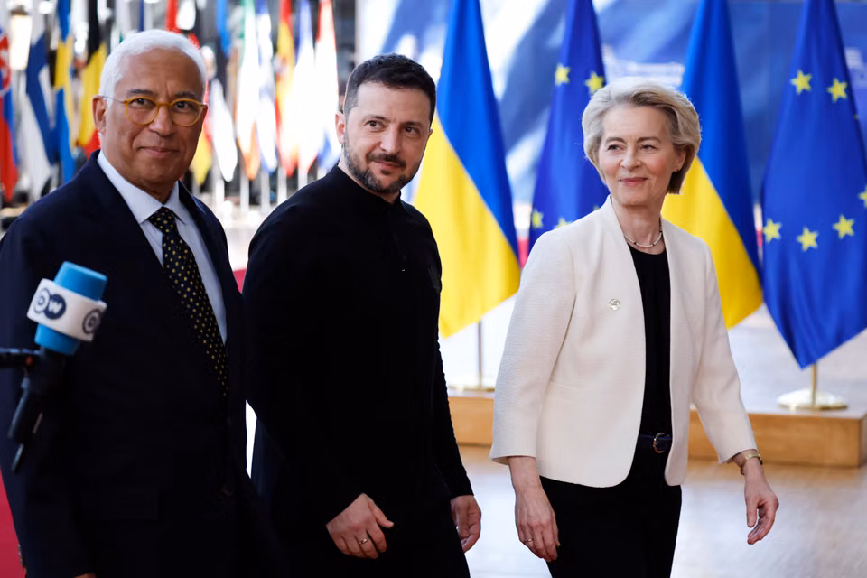 Brisel, Košta, Zelenski i fon der Lajen